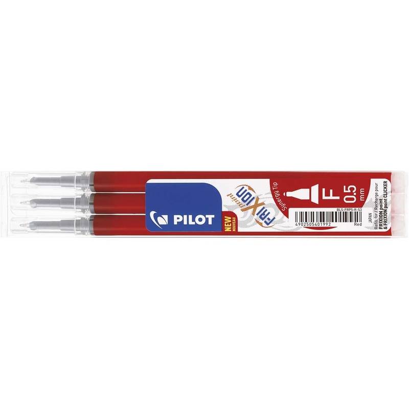 Refill Pilot 3-pack FriXion Point R&oslash;d 0,5mm 3-pack