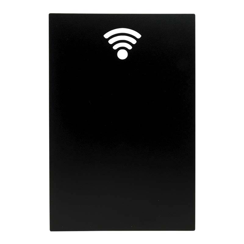 V&aelig;gtavle Securit Silhouet Wi-Fi sort Kridttavle Securit Silhouette