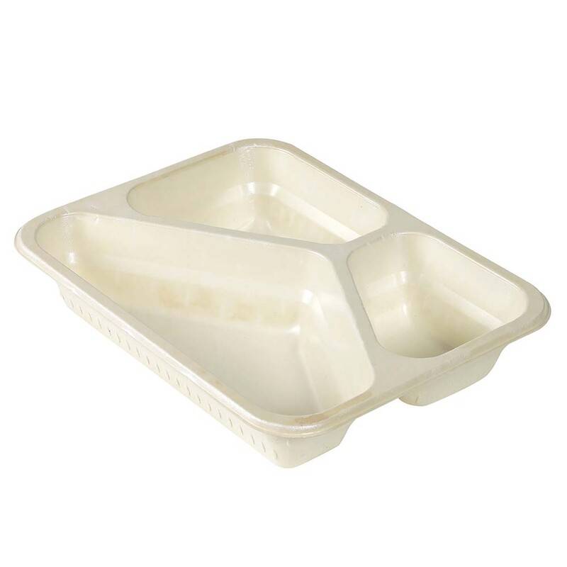 Bakke Menu 3-rum fiber 500/250/190ml 227x178x45mm 168stk/kar