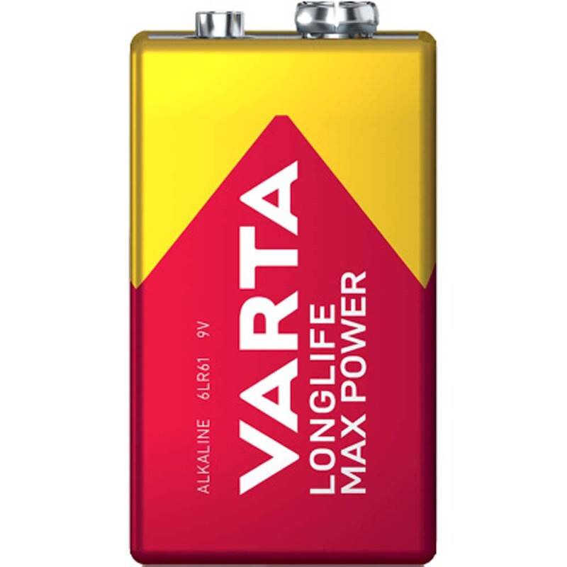 Batteri Varta Longlife Max Power 9V 1stk/pak blister