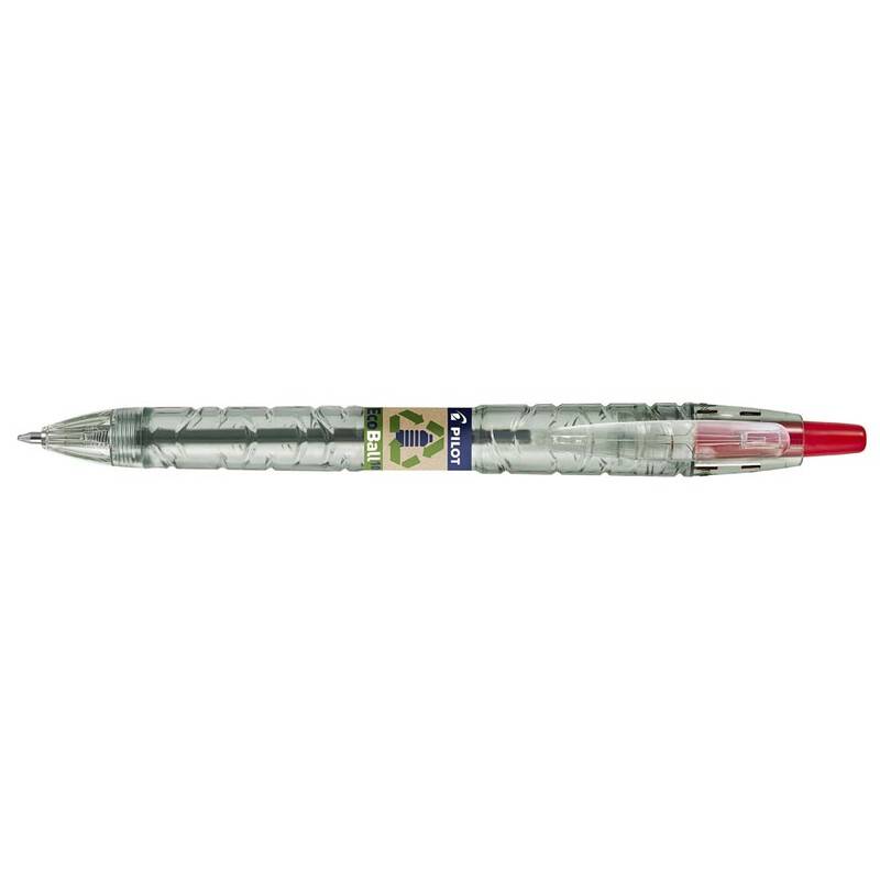 Kuglepen Pilot EcoBall r&oslash;d Begreen/milj&oslash;venlig 1,0mm stregbr. 0,27mm