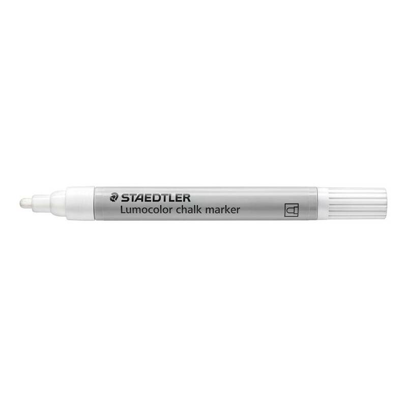 Chalk marker Lumocolor 344 hvid Chalkmarker Staedtler Lumocolor