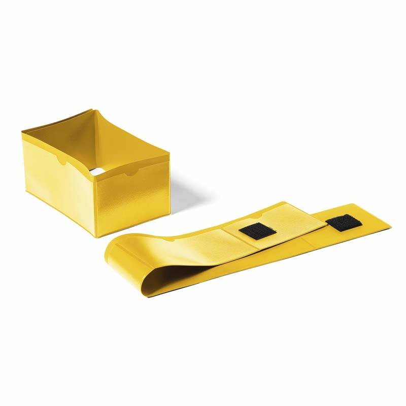 Lagerlomme til pallefod 145x75mm gul Durable