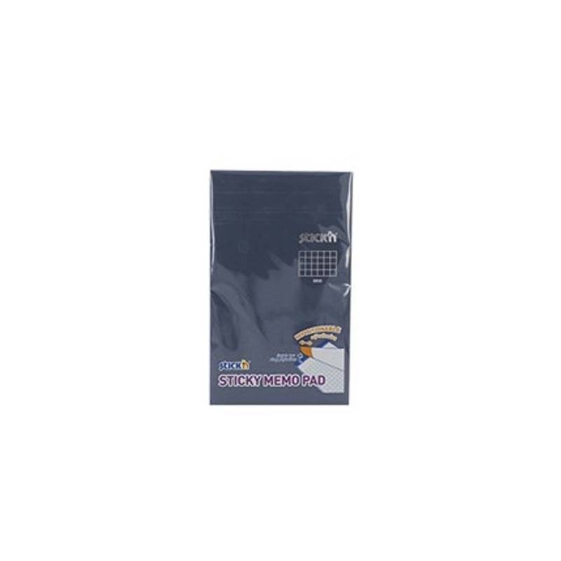 Notes Stick'N memo gul m/tern m/selvkl. ark 190x114mm 50ark/blok