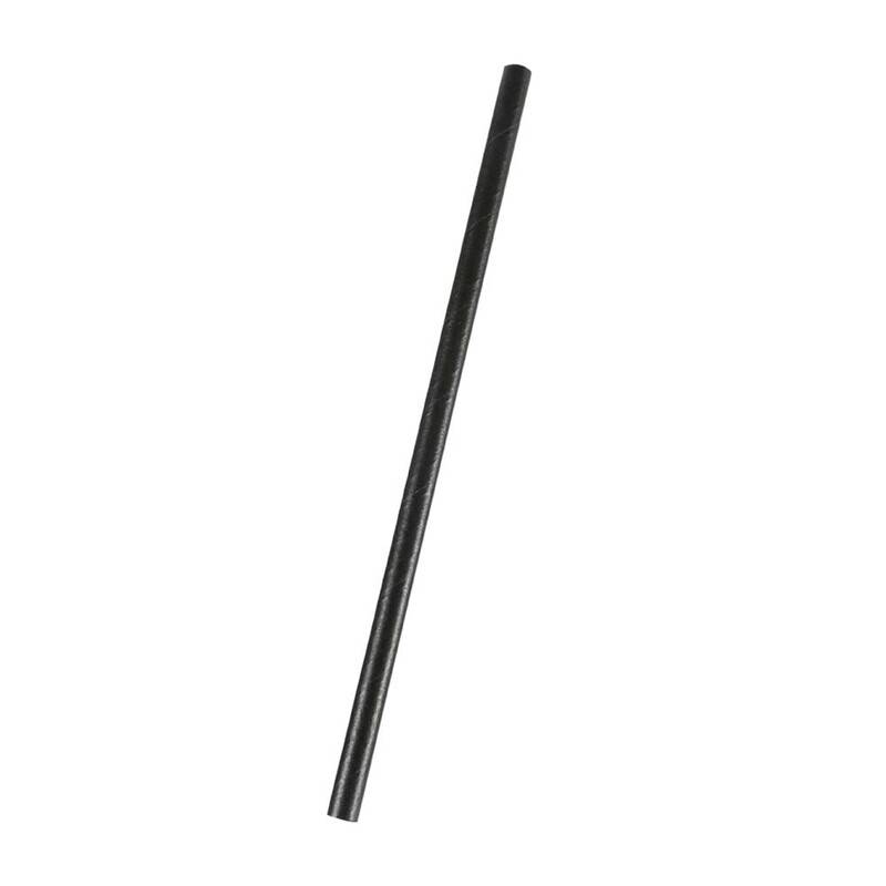 Suger&oslash;r papir Exclussiv sort &Oslash;8x240mm 500stk/pak