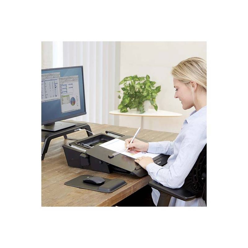 Dokumentholder Fellowes HANA tr&aelig;/metal sort