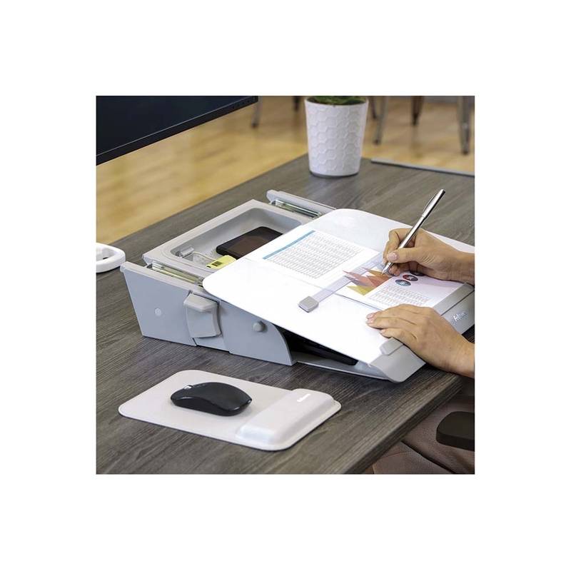 Dokumentholder Fellowes HANA tr&aelig;/metal hvid