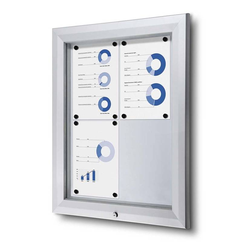 Udh&aelig;ngsskab TWIN Whiteboard 4 x A4 t/udend&oslash;rsbrug