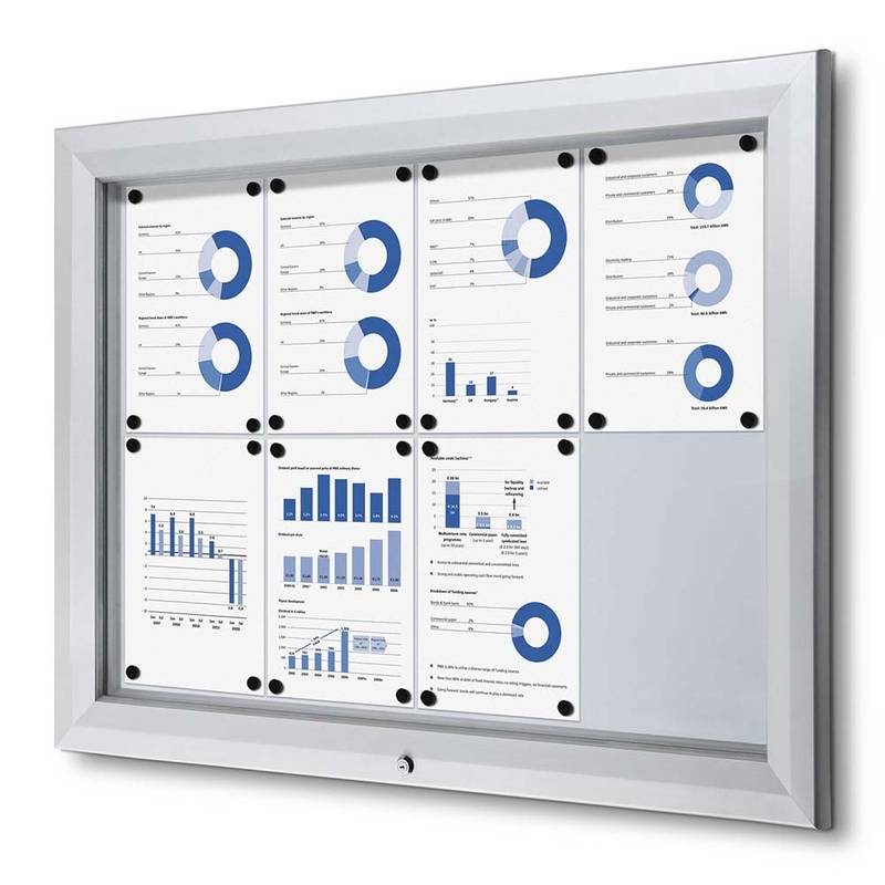 Udh&aelig;ngsskab TWIN Whiteboard 8 x A4 t/udend&oslash;rsbrug