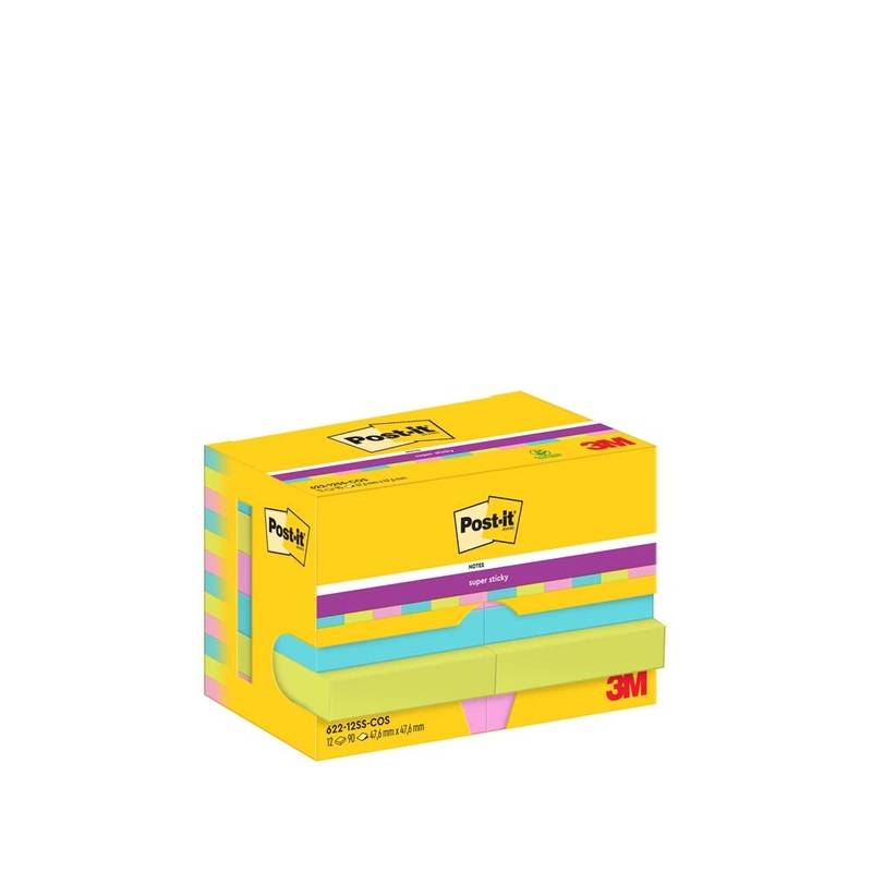 Post-it blok Super Sticky Cosmic 47,6x47,6mm 12blk