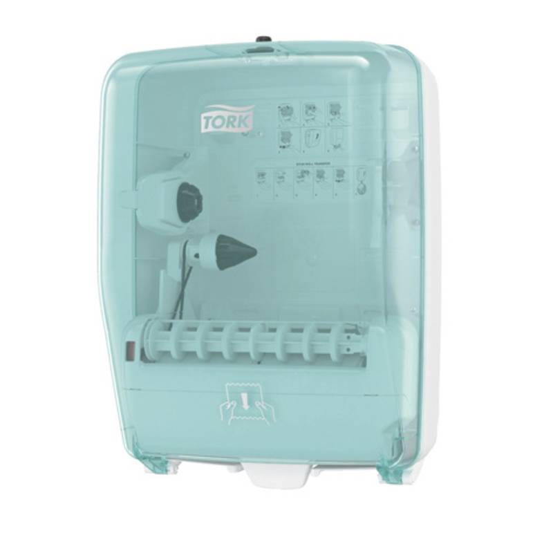 Dispenser Tork performance W6 hvid/turkis