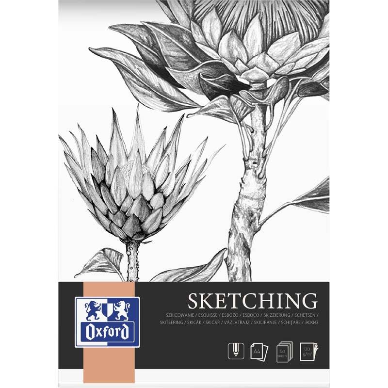 Kunstskitseblok Oxford A4 50ark 120g limet