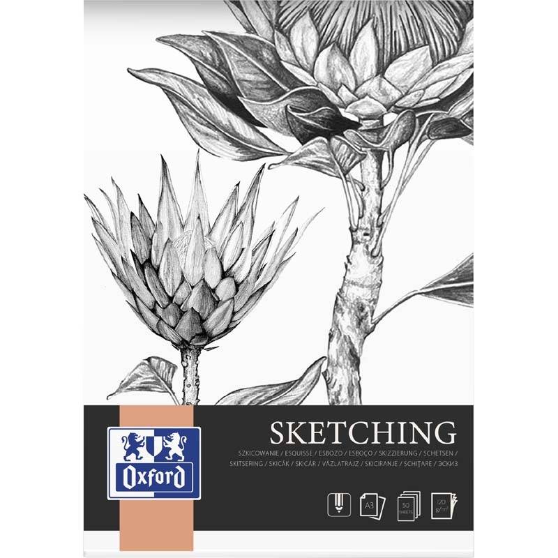 Kunstskitseblok Oxford A3 50ark 120g limet