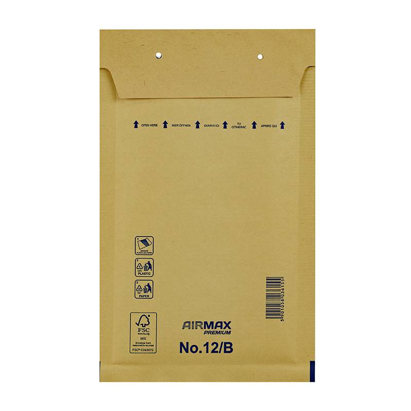 Boblepose Airmax 140x225mm brun No. 12/B indv. 120x215mm 200stk/pak