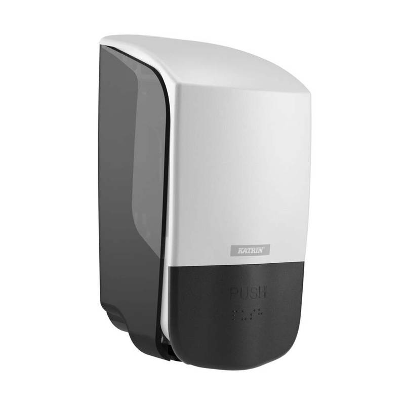 Dispenser t/s&aelig;be & skums&aelig;be foam Katrin incl s&aelig;be 0,5l hvid 77335