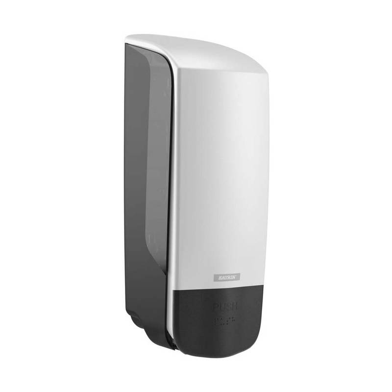 Dispenser t/s&aelig;be & skums&aelig;be foam Katrin incl s&aelig;be 1l hvid 77373