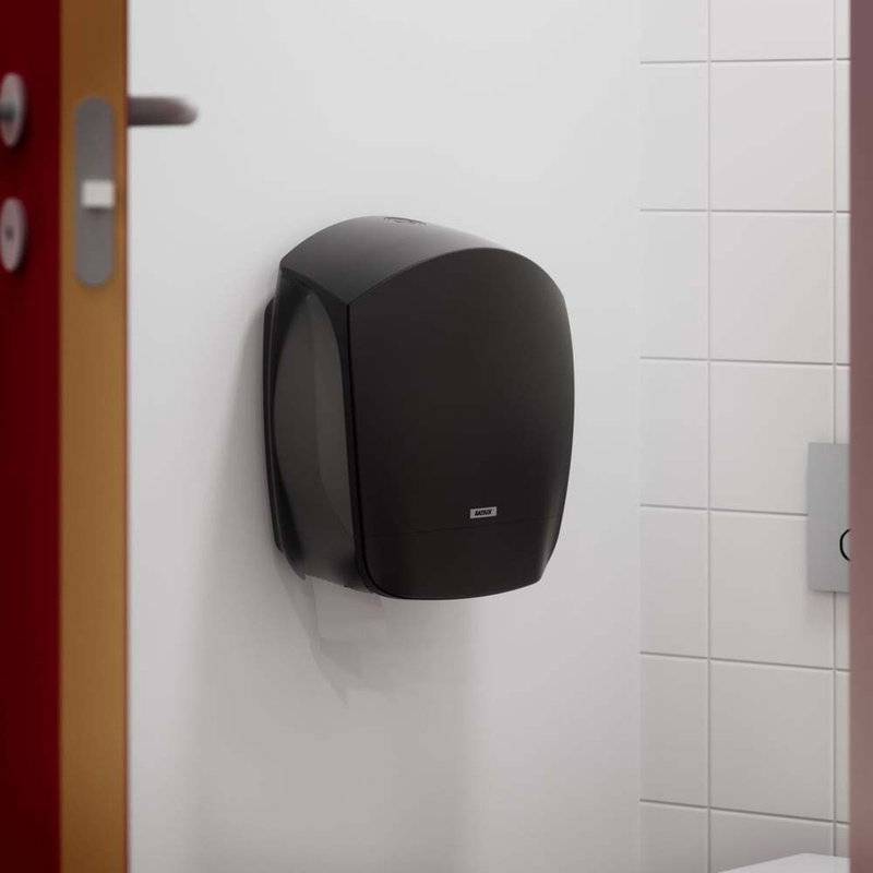 Dispenser t/toiletpapir Katrin Inc Gigant L plast sort 82186