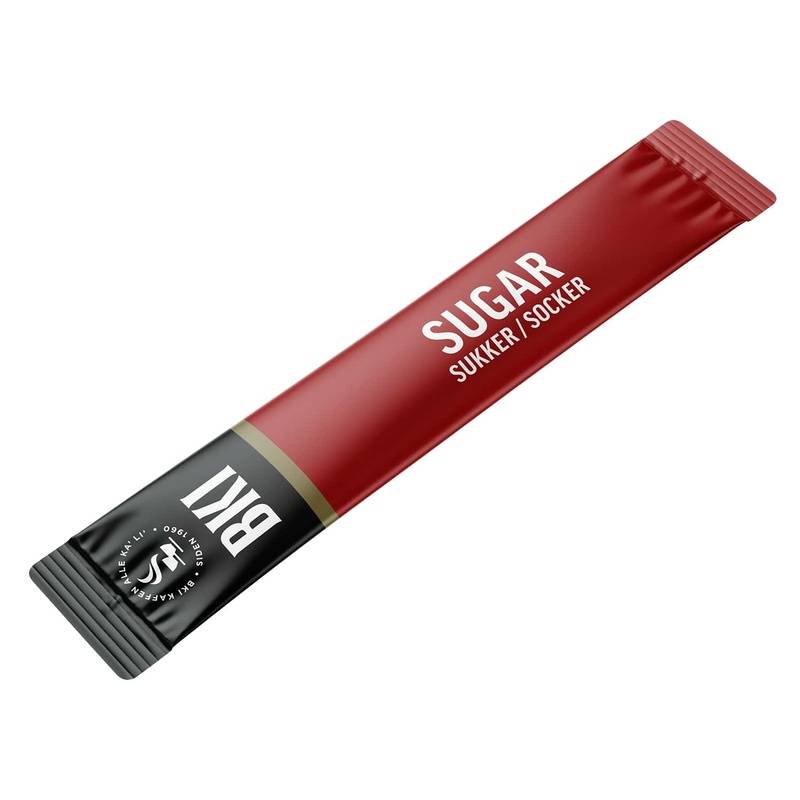Sukker BKI 3g/stick 1000stk/kar 3g sticks karton a 1000 stk