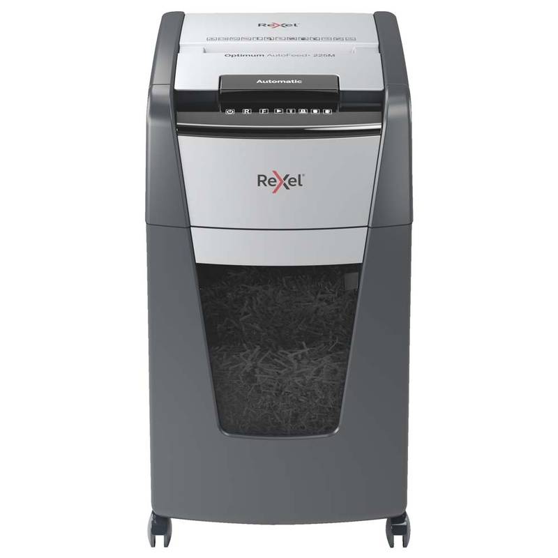 Makulator Rexel Optimum AutoFeed+ 225M mikromakulering 2x15mm P5