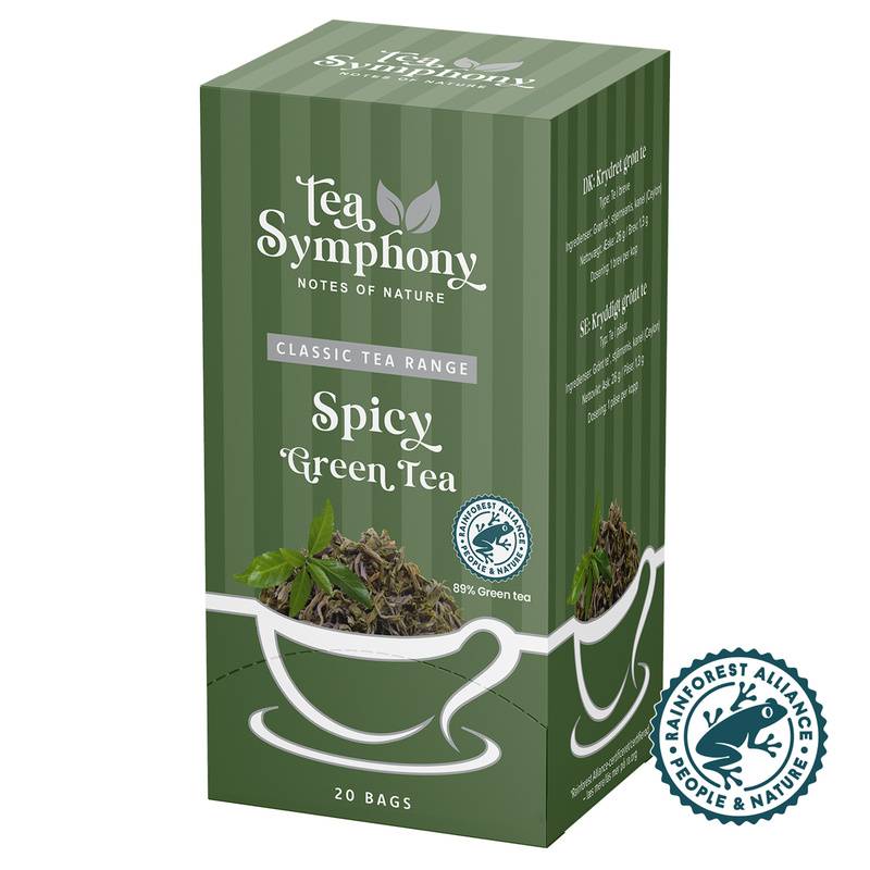 Te Symphony BKI Spicy gr&oslash;n Tea 20breve/pak RFA