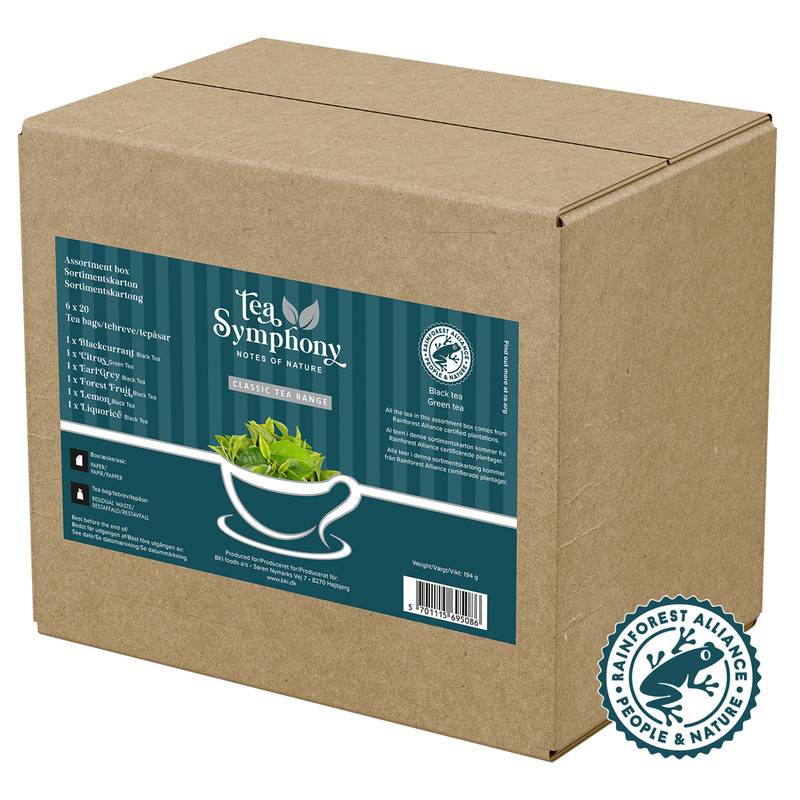 Te Symphony BKI Ass Classic tea 120 breve - 6 forskellige RFA