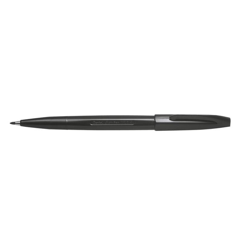 Fiberpen Pentel S520 sort spids 2mm recycled