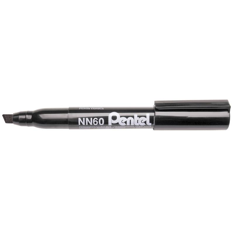 Marker Pentel NN60 sort skr&aring; 4-6mm RECYCOLOGY
