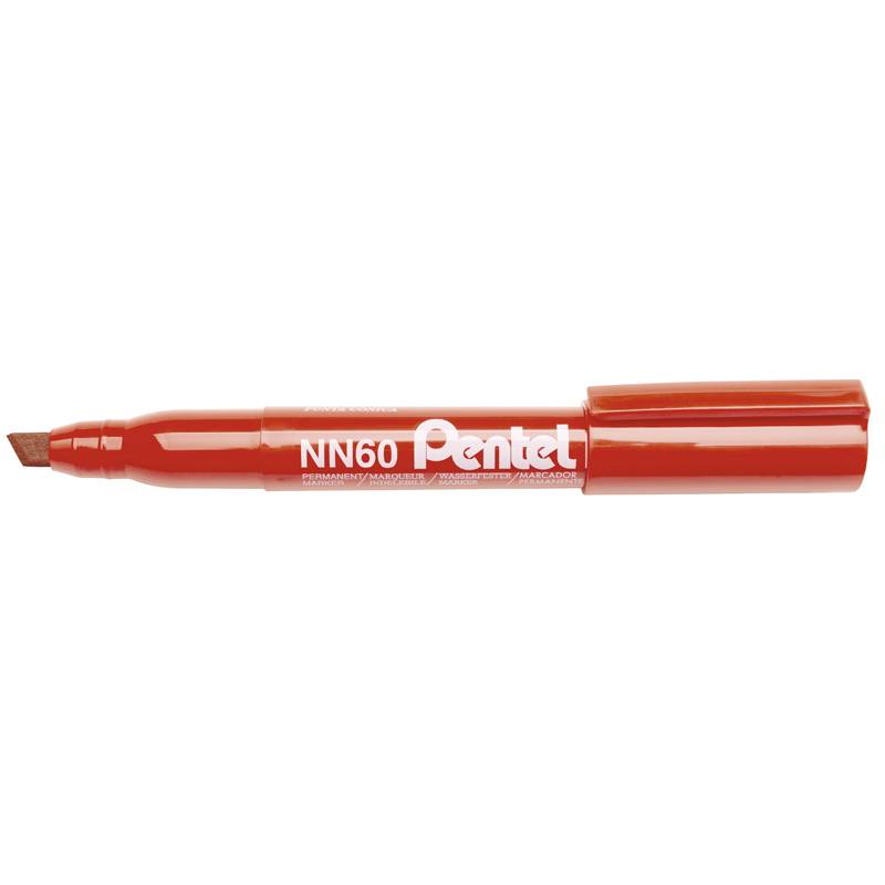 Marker Pentel NN60 r&oslash;d skr&aring; 4-6mm RECYCOLOGY