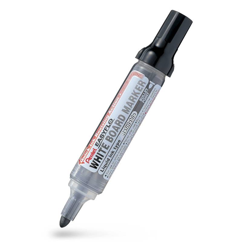 Whiteboardmarker Pentel Easyflo sort 6mm