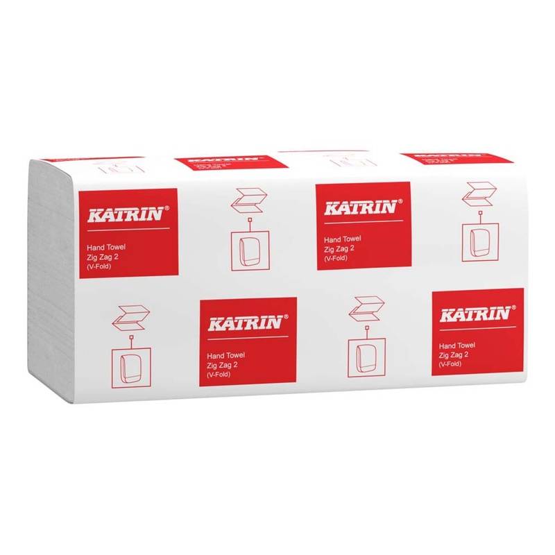 Papirh&aring;ndkl&aelig;de Katrin V-fold 2-lags 4000ark/kar 35298