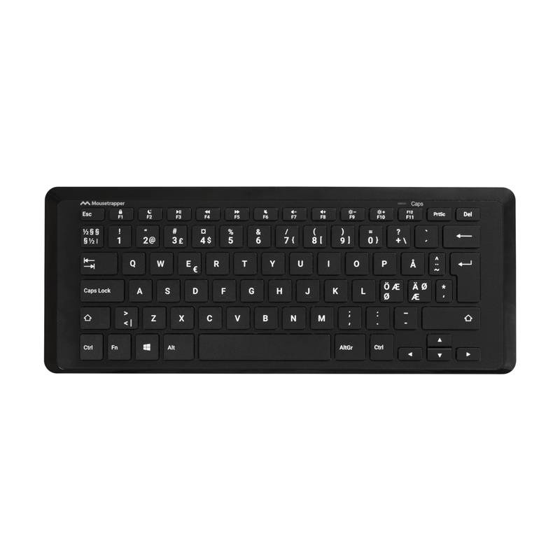 Tastatur Mousetrapper Type Mini sort kablet