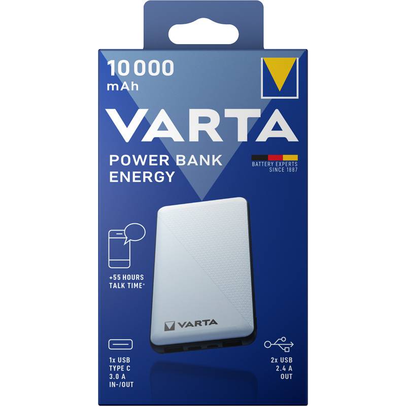 Powerbank Varta 10000MAH Fast Energy sort