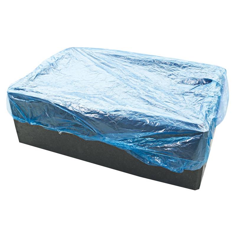 Plastikh&aelig;tte m/elastik bl&aring; til kasser og kar 125x105mm 10stk/pak