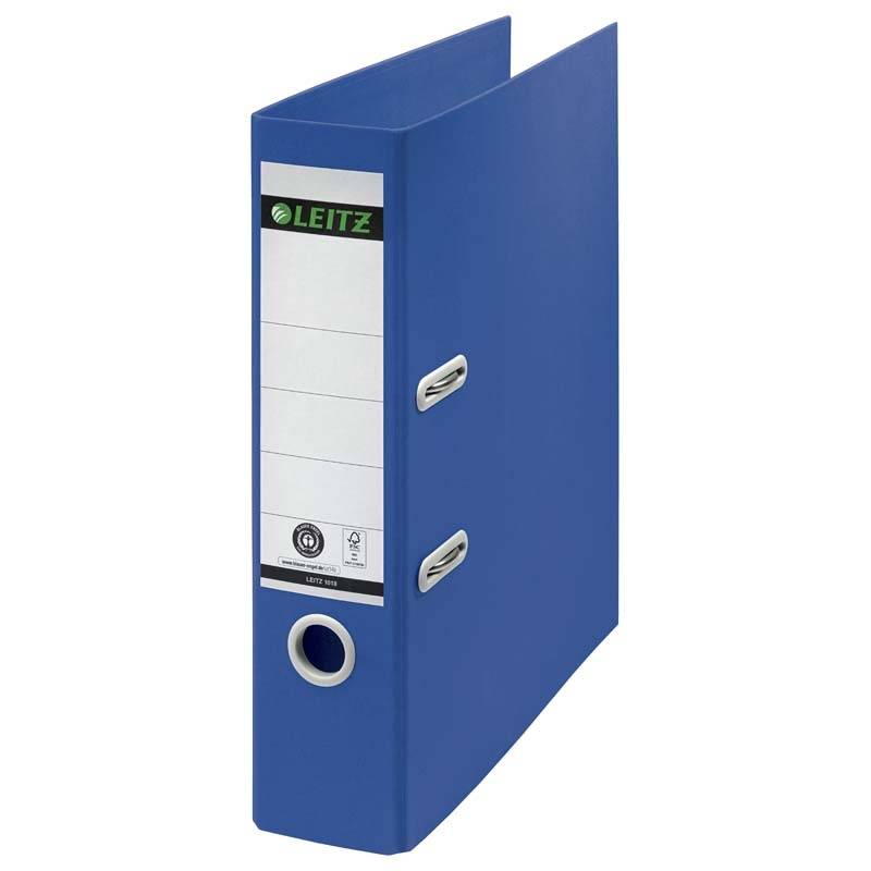 Brevordner Leitz Recycle 180&deg;A4/80mm bl&aring;