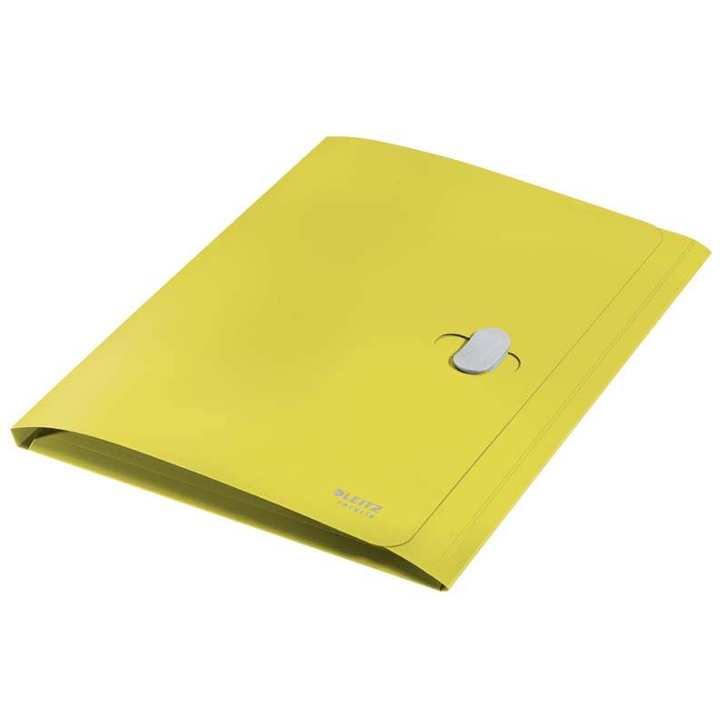 3-klap mappe Leitz A4 Recycle PP gul Elastikmappe 210x297mm