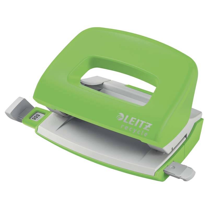 Hulapparat Leitz 2hul 10ark Recycle gr&oslash;n