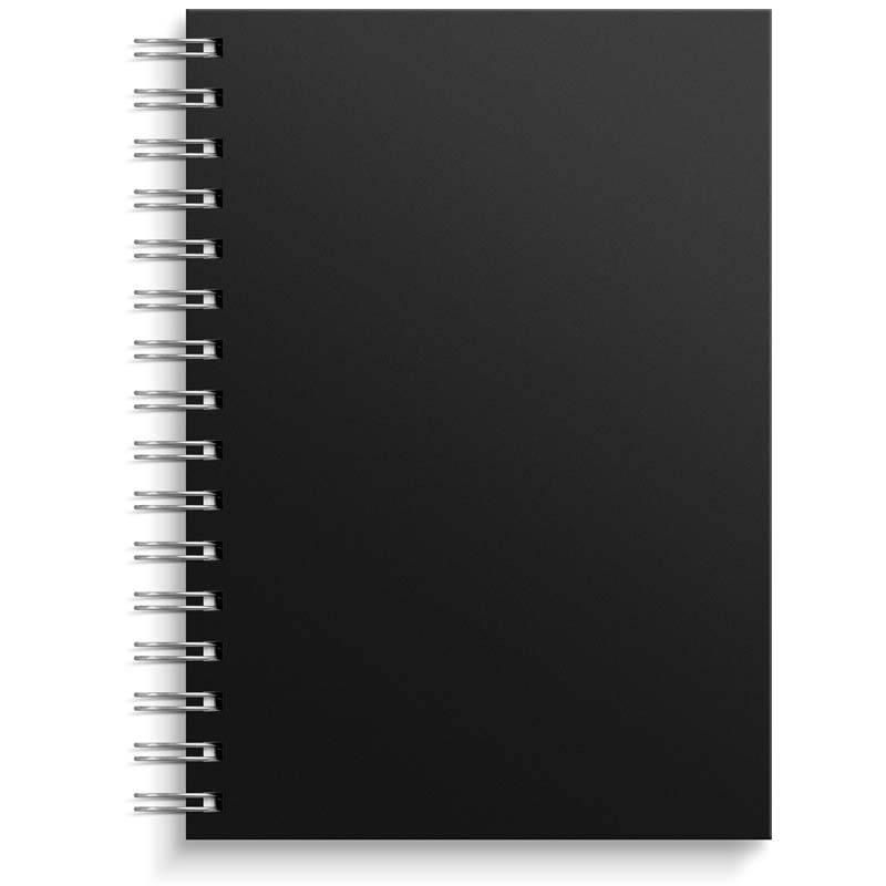 Notesbog A5 sort Mayland 148x210mm