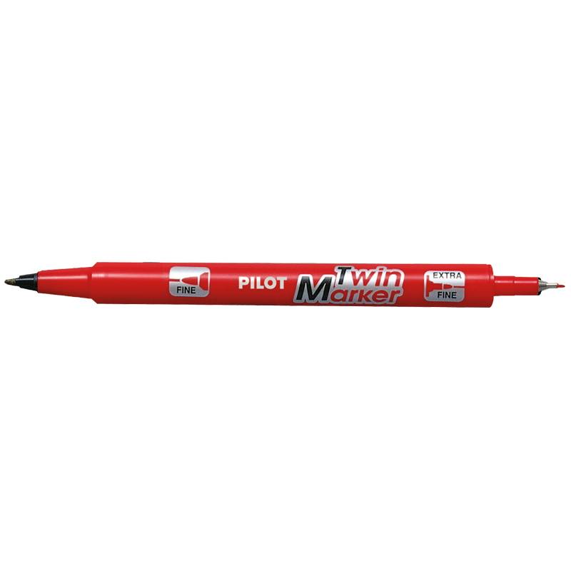Pilot Marker Twin Marker R&oslash;d 0,8/2,0mm, R&oslash;d
