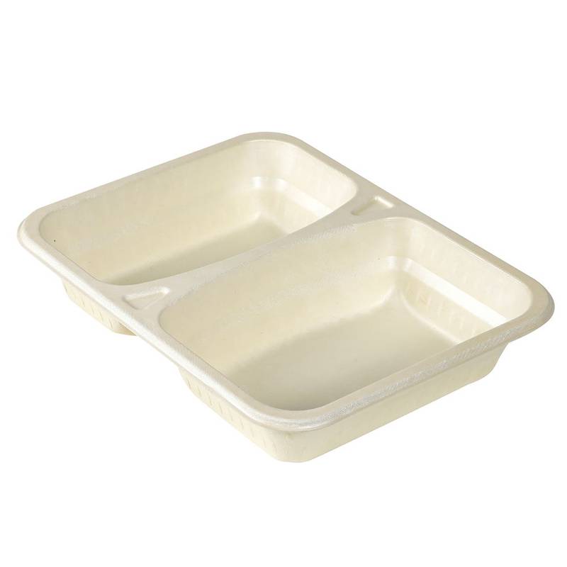 Bakke Menu 2-rum fiber 640/465ml 227x178x45mm 174stk/kar