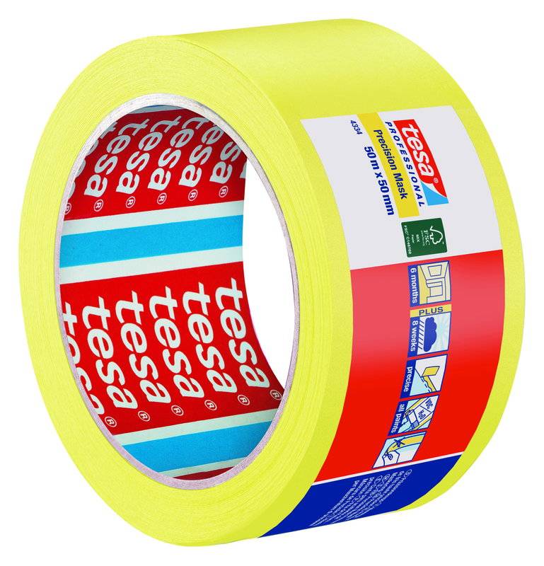 Pr&aelig;cisionstape tesa 4334 50mmx50m Afd&aelig;kningstape x 50.00 m h&aring;ndrulle