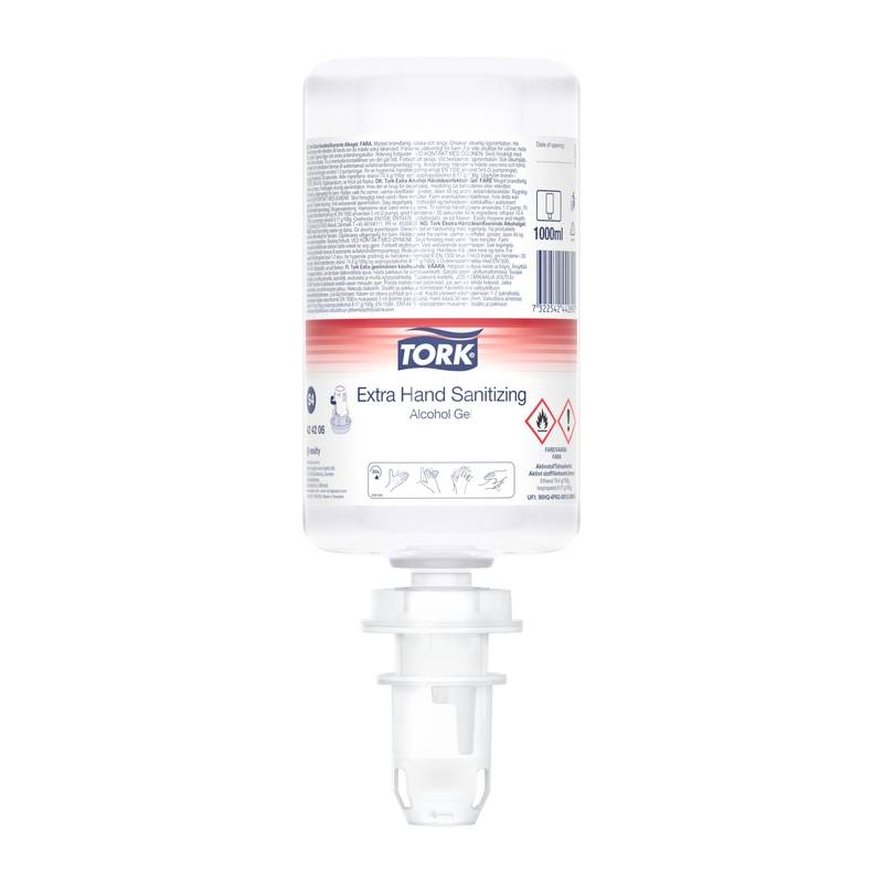 H&aring;nddesinfektion Tork Gel S4 1000ml 6stk/pak 424206