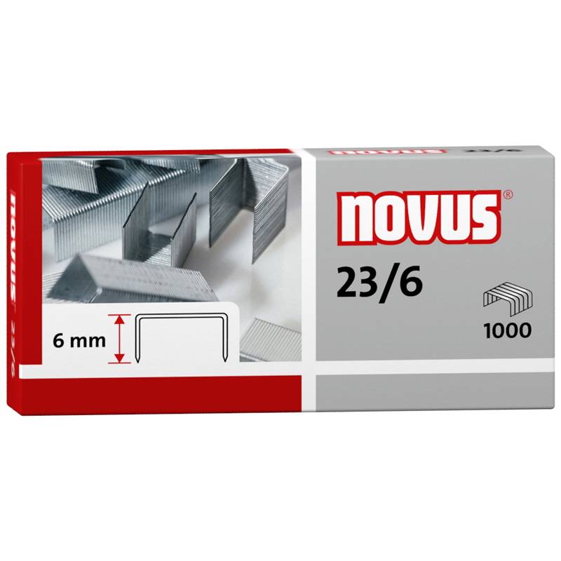 H&aelig;fteklamme Novus re+new 23/6 1000st/pk