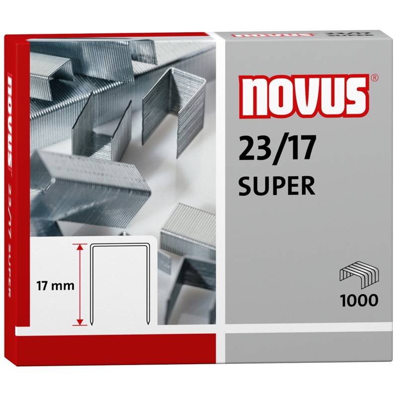 H&aelig;fteklamme Novus re+new 23/17 Super 1000st/pk