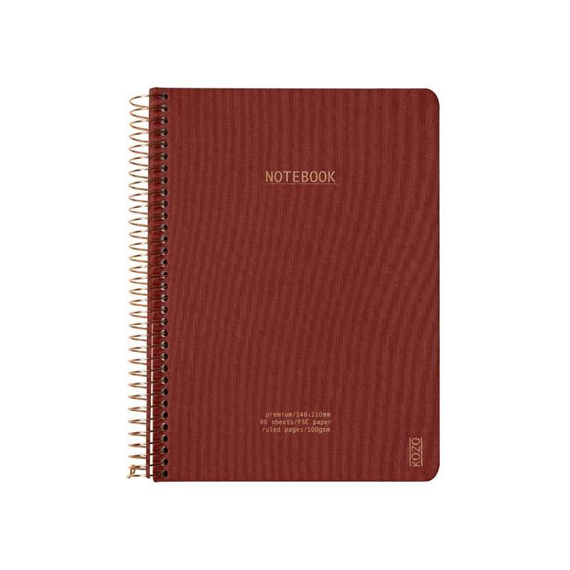 Notesbog KOZO A5 Premium Bric linieret 80 sider 100g