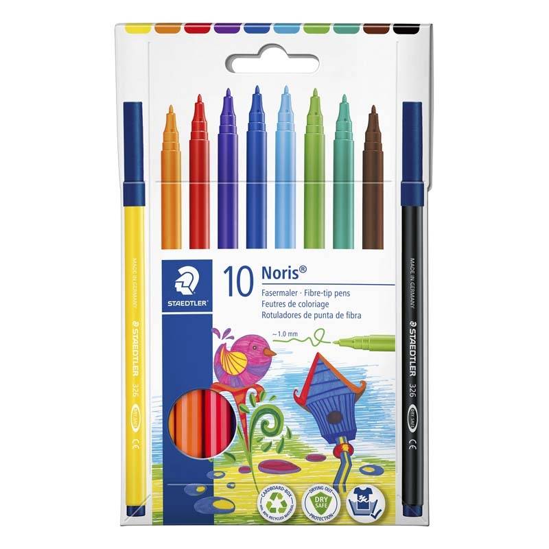Tusser Noris 326 assorteret 10stk/pak Staedtler Noris Kugle