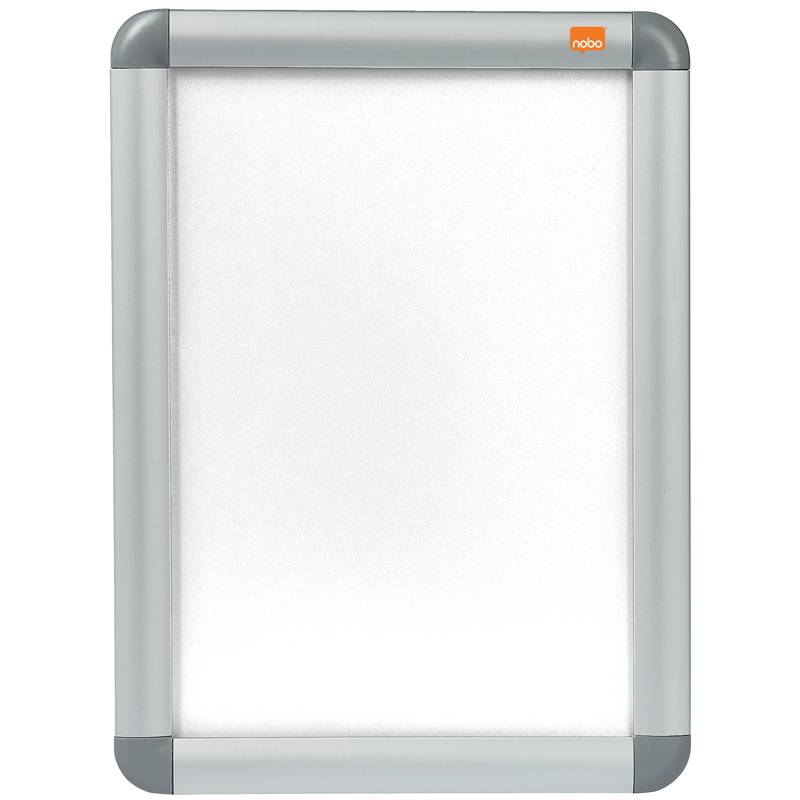 Snapramme Nobo A4 m/32mm aluramme Snap frame Nobox12mm aluminium/gr&aring;