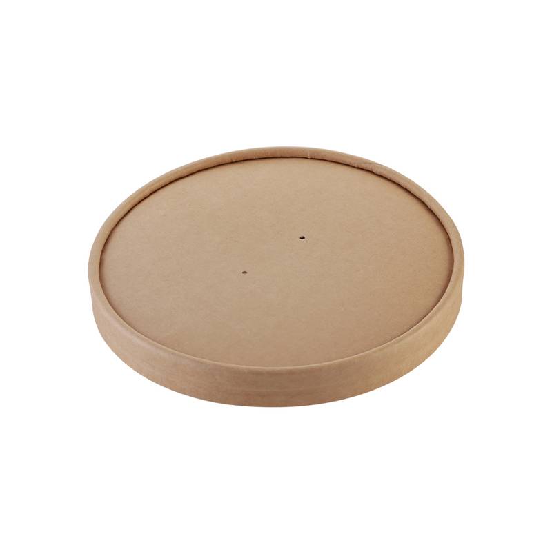 L&aring;g t/salatbowle pap &Oslash;150mm 500ml brun 25stk/pak