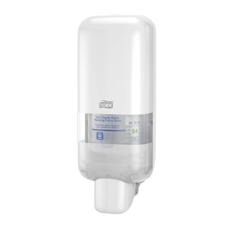 Dispenser Tork S4 t/s&aelig;be & desinfektion hvid 564500