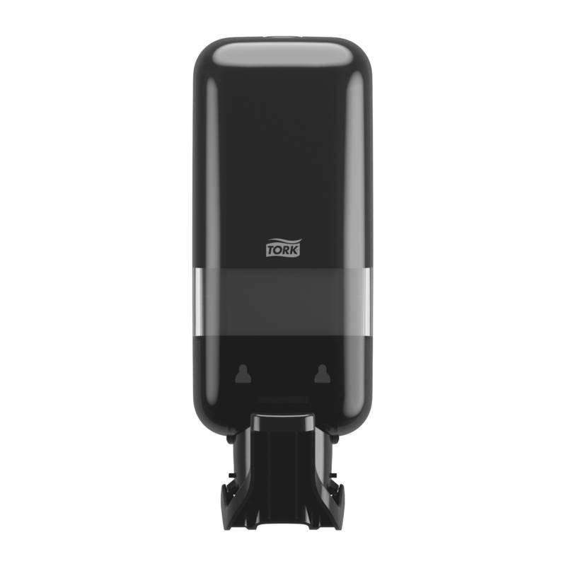 Dispenser Tork S4 t/s&aelig;be og desinfektion m/albuegreb sort 564108