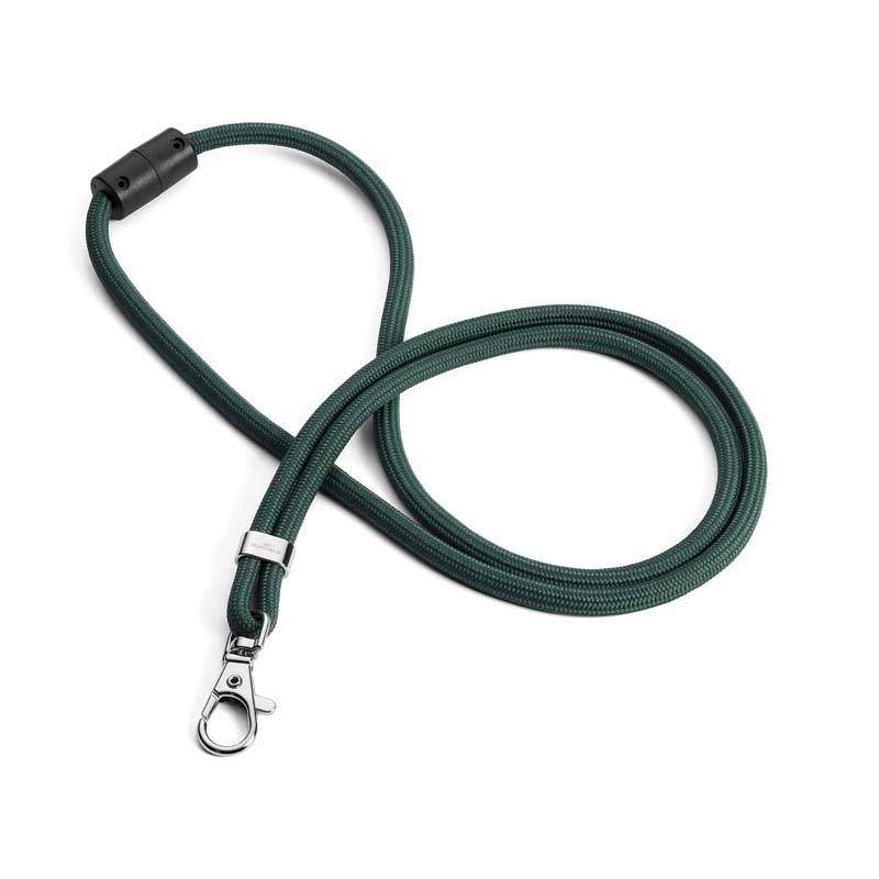 Halsb&aring;nd Durable rPET med karabinhage & sikkerhedsl&aring;s l&aelig;ngde 46cm gr&oslash;n